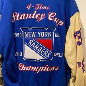Men’s xxl New York Rangers 4 Time Stanley Cup championship coat never worn